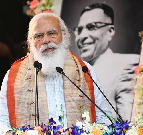 narendra modi addressing at the release of the hindi translation of the book 'odisha itihaas'