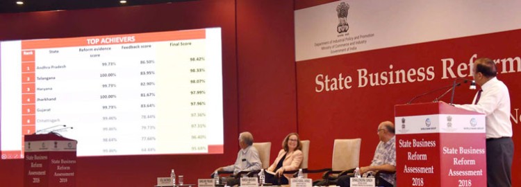 ranking of states/uts under the business reform action plan