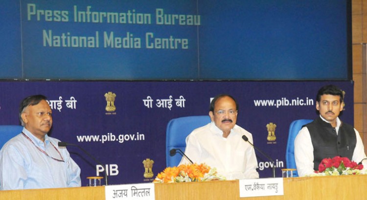 ajay mittal, m venkaiah naidu and col. rajyavardhan singh rathore