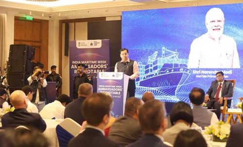 ambassadors' round table meeting hosted by ministry of waterways in delhi