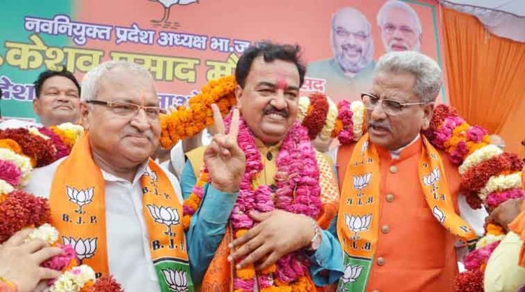 bjp's new state chief receives warm welcome