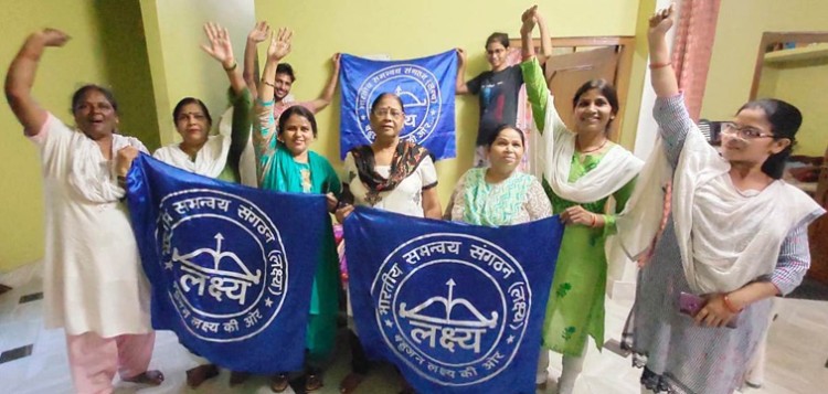 bahujan awareness campaign of lakshya's women's team in sitapur