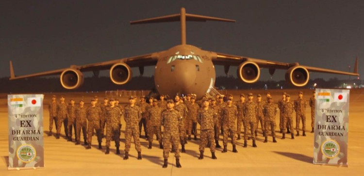 'exercise dharma guardian' in india-japan