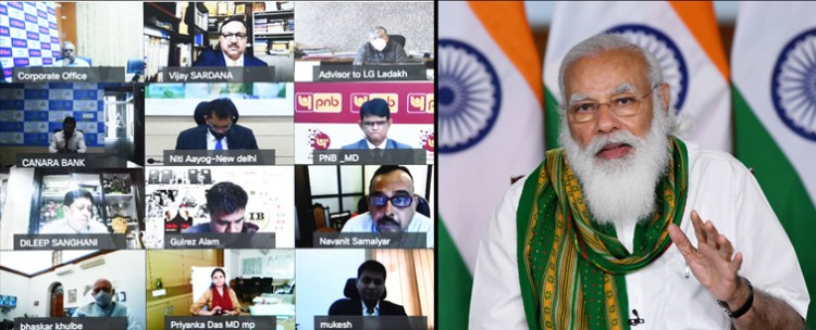 narendra modi addressing webinar of agricultural budget provisions