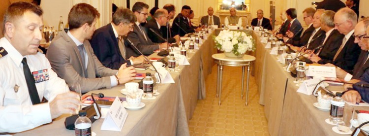 rajnath singh meeting with the chief executive officers of french defence industries