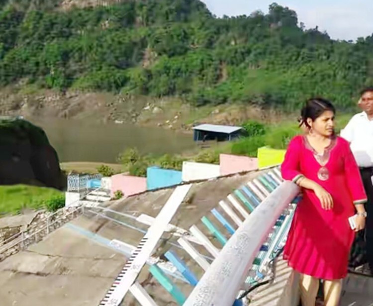 serious act of the dm bijnor b chandrakala at kalagdh dam