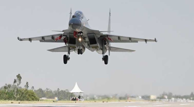 the air force showcases its might on the purvanchal expressway.