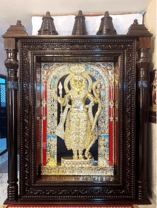 a tanjore artwork of lord rama has arrived in ayodhya