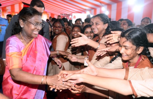 president was emotional after meeting the students