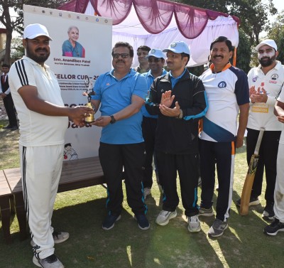 chancellor's cup inter-university cricket at raj bhavan