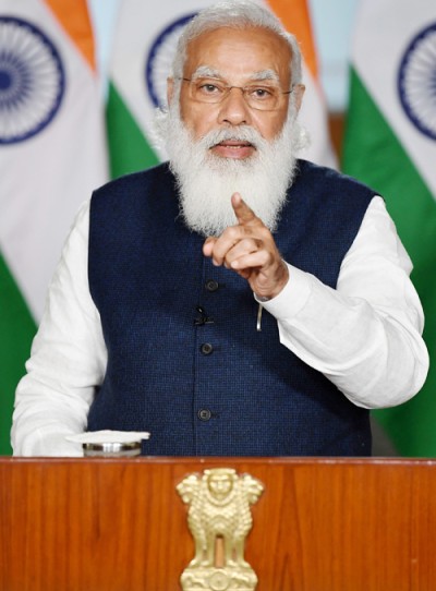 pm addressing at the webinar for implementation of budget in defence sector