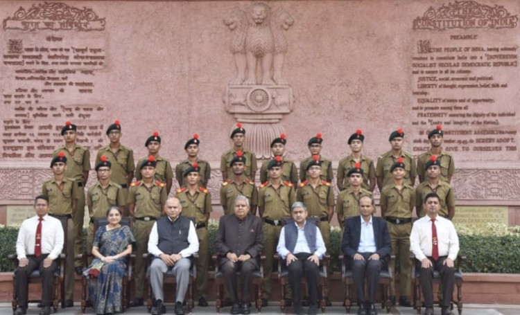 army students from jhunjhunu came to see the new parliament