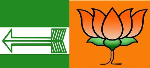 nda and jdu election symbols (file photo)