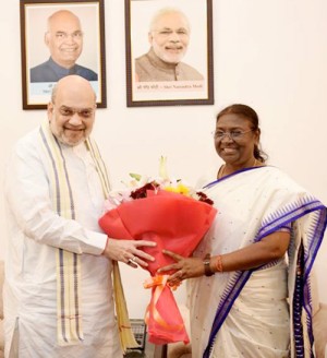 union home minister amit shah congratulates draupadi murmu
