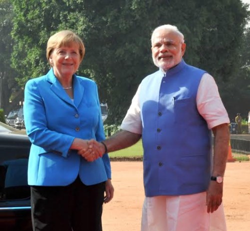 chancellor of germany angela merkel and pm narendra modi