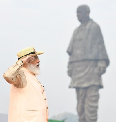 pm narendra modi salute sardar vallabhbhai patel