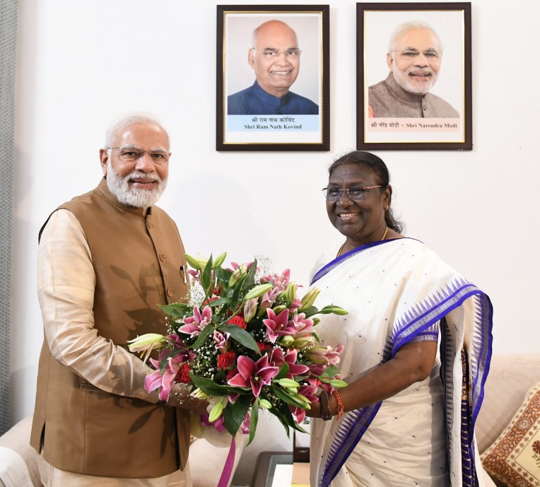 नरेंद्र मोदी की द्रौपदी मुर्मू को हार्दिक बधाई!