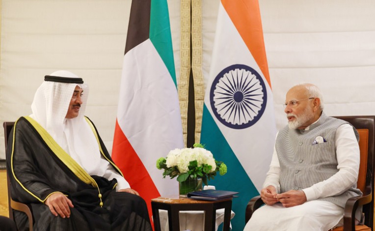 मोदी और कुवैत के क्राउन प्रिंस मिले