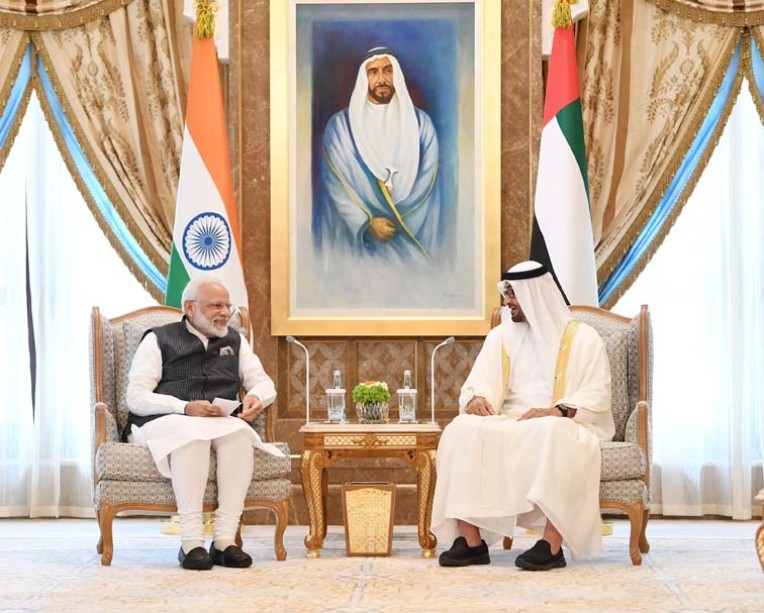 नरेंद्र मोदी और यूएई के क्राउन प्रिंस