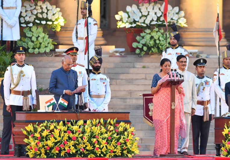 राष्ट्रपति भवन में शपथ ग्रहण समारोह
