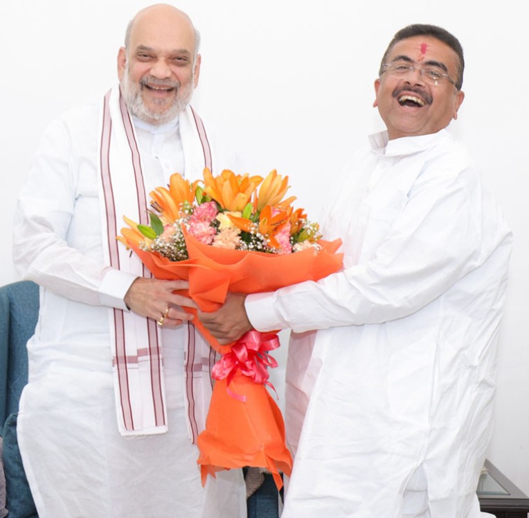 अमित शाह से मिले सुवेंदु अधिकारी