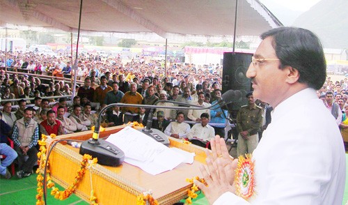 मुख्यमंत्री की सभा-nishank in public meeting