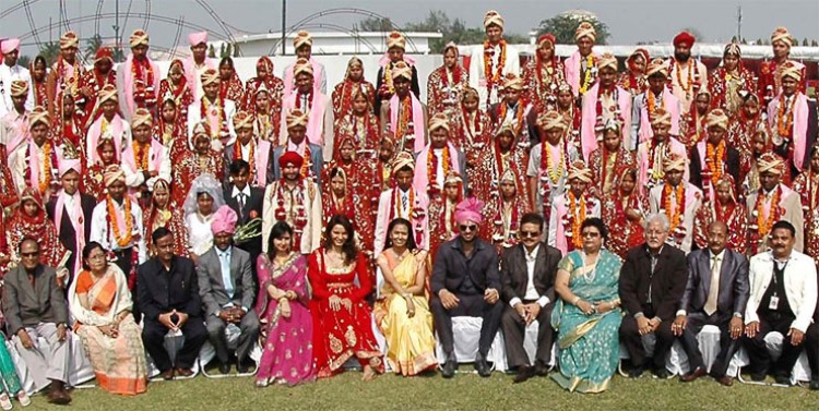 सामूहिक विवाह समारोह-mass wedding ceremony