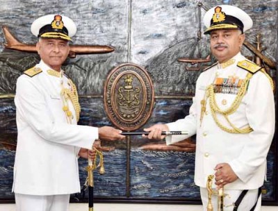 admiral ajendra bahadur took the post of enc