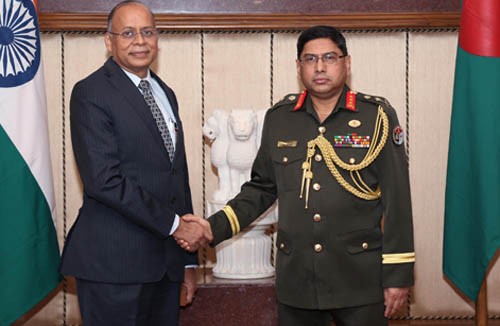 indian defense secretary and bangladeshi military officer