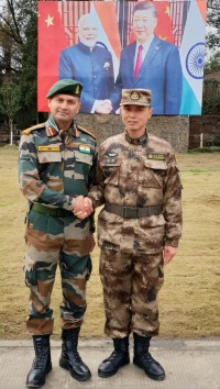india and china start joint military practice