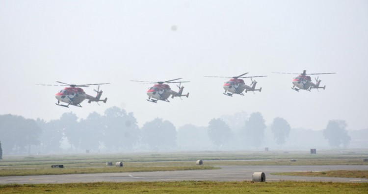 memorable acrobatics of sarang helicopter team