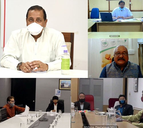 minister of state dr. jitendra holds meeting of north east council, shillong