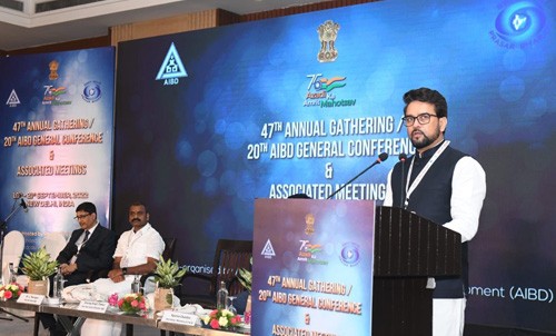 anurag thakur at the 47th annual gathering of aibd