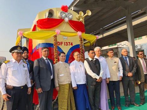india has given 18 engine of railways to myanmar