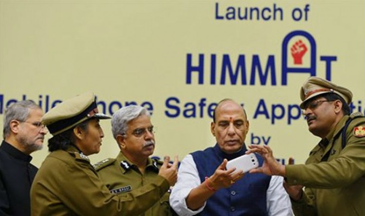 delhi police women's safety app 'him‍mat' launches