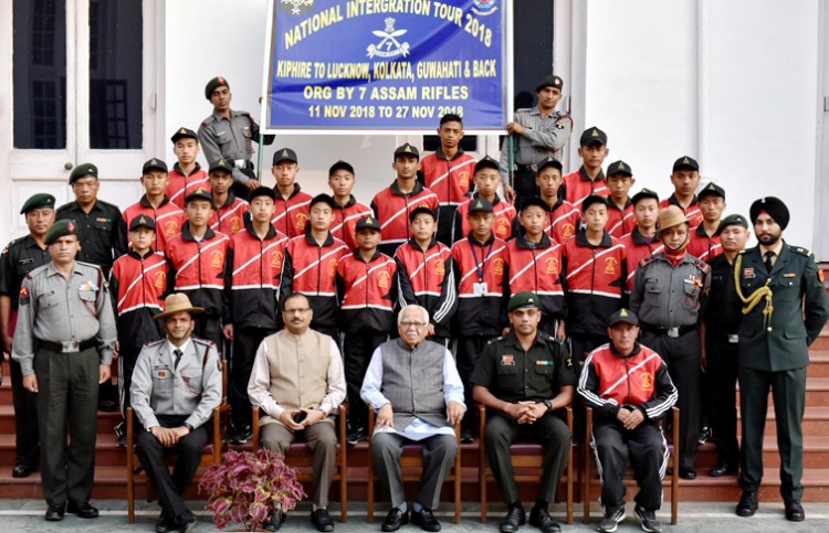 team of nagaland students met with the governor