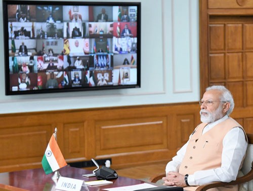 pm at the video conference of nam contact group regarding covid19