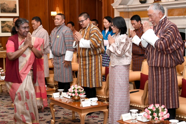 bhutan's parliamentary delegation met the president