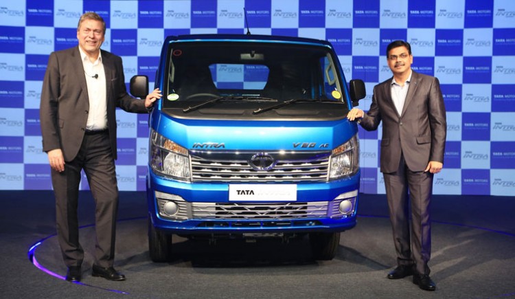 tata motors launches compact truck series 'tata intra'
