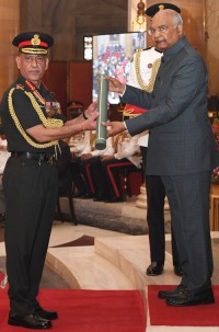 nepalese army chief honored with the rank of honorary 'general' of the indian army