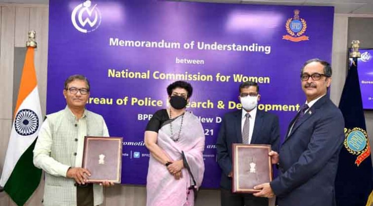 national commission for women and bpr&d signed mou