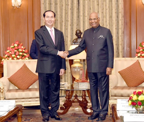vietnam's president tran dai kuang and president ramnath kovid
