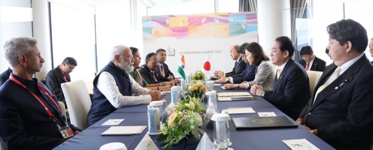 the prime ministers of india and japan held a bilateral meeting in hiroshima