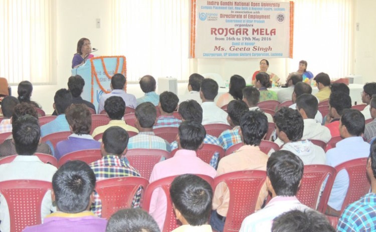 ignou and department of employment, job fair