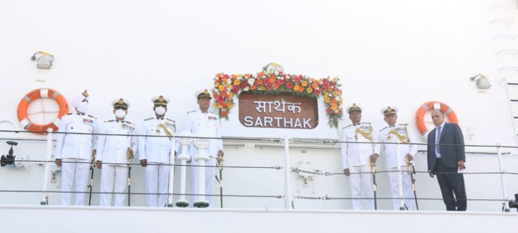 ship 'saarthak' ready for maritime security