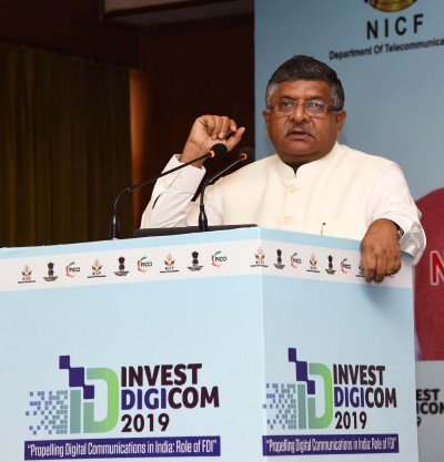 ravi shankar prasad addressing the invest digicom-2019