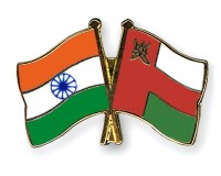 indian and omani flag
