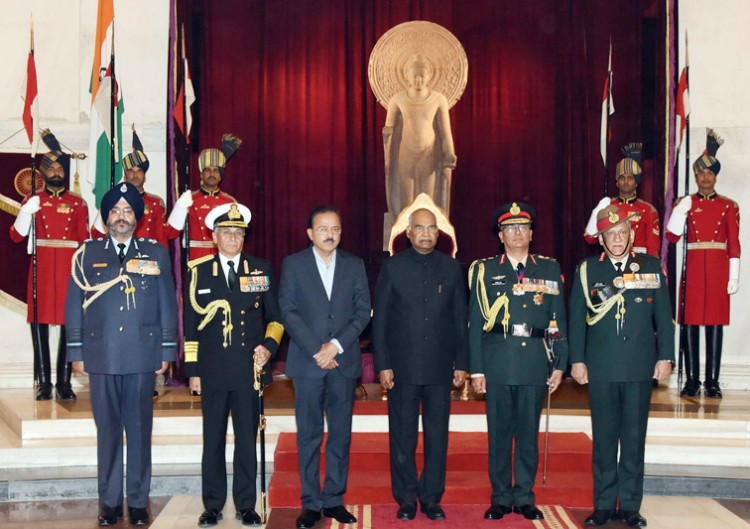 president ramnath kovind honored nepal army chief