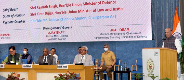 rajnath singh addressing at the seminar 'introspection armed forces tribunal'