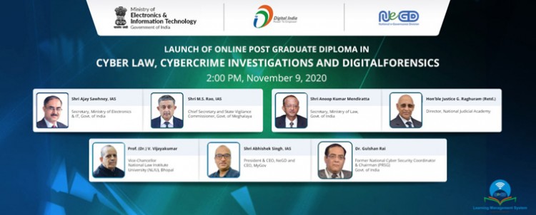 online pg diploma programme on 'cyber law, crime investigation & digital forensics'